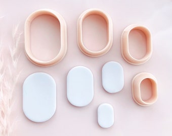 Capsule Shape Polymer Clay Cutters: PLA Plastic Tools