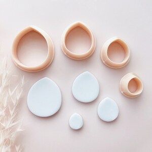 Teardrop Polymer Clay Cutter: Bloated Shape, Clay Tools