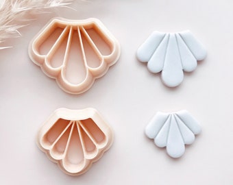 Art Deco Scallop Fan Shape Polymer Clay Jewellery Cutter