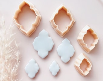 Moroccan Tile Polymer Clay Cutter: Pattern Shape Tool