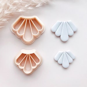 Art Deco Scallop Fan Shape Polymer Clay Jewellery Cutter