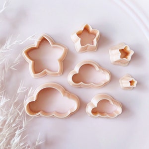 Star and Cloud Polymer Clay Cutters: Jewelry Making Tools