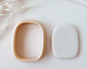 Abstract Rectangle Polymer Clay Cutter: Craft Tool