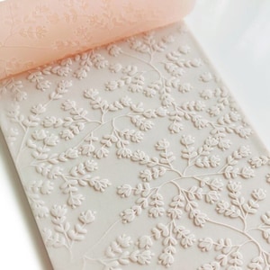 Flower Bloom Texture Roller: Polymer Clay Tool (70mm)