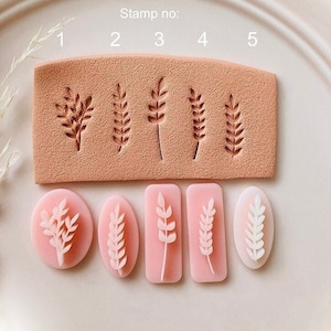 Branch and Leaf Polymer Clay Stamps: Clay Tools