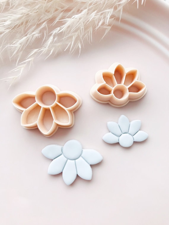 Flower Branch Polymer Clay Stamps - Polymer Clay Tools