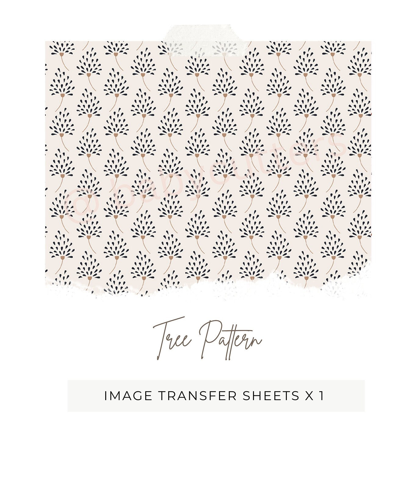 Printable Transfer Patterns Tree Pattern Image Transfer Paper: Polymer Clay Transfers - Etsy