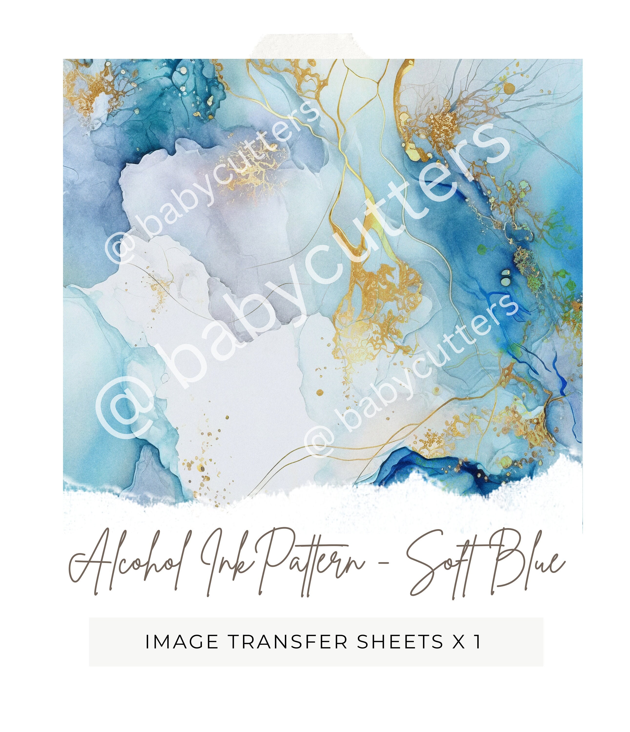 Alcohol Ink Pattern V.3 / Image Transfer Paper / Polymer Clay Transfer  Paper / Clay Tools / Earring Making / Floral Pattern