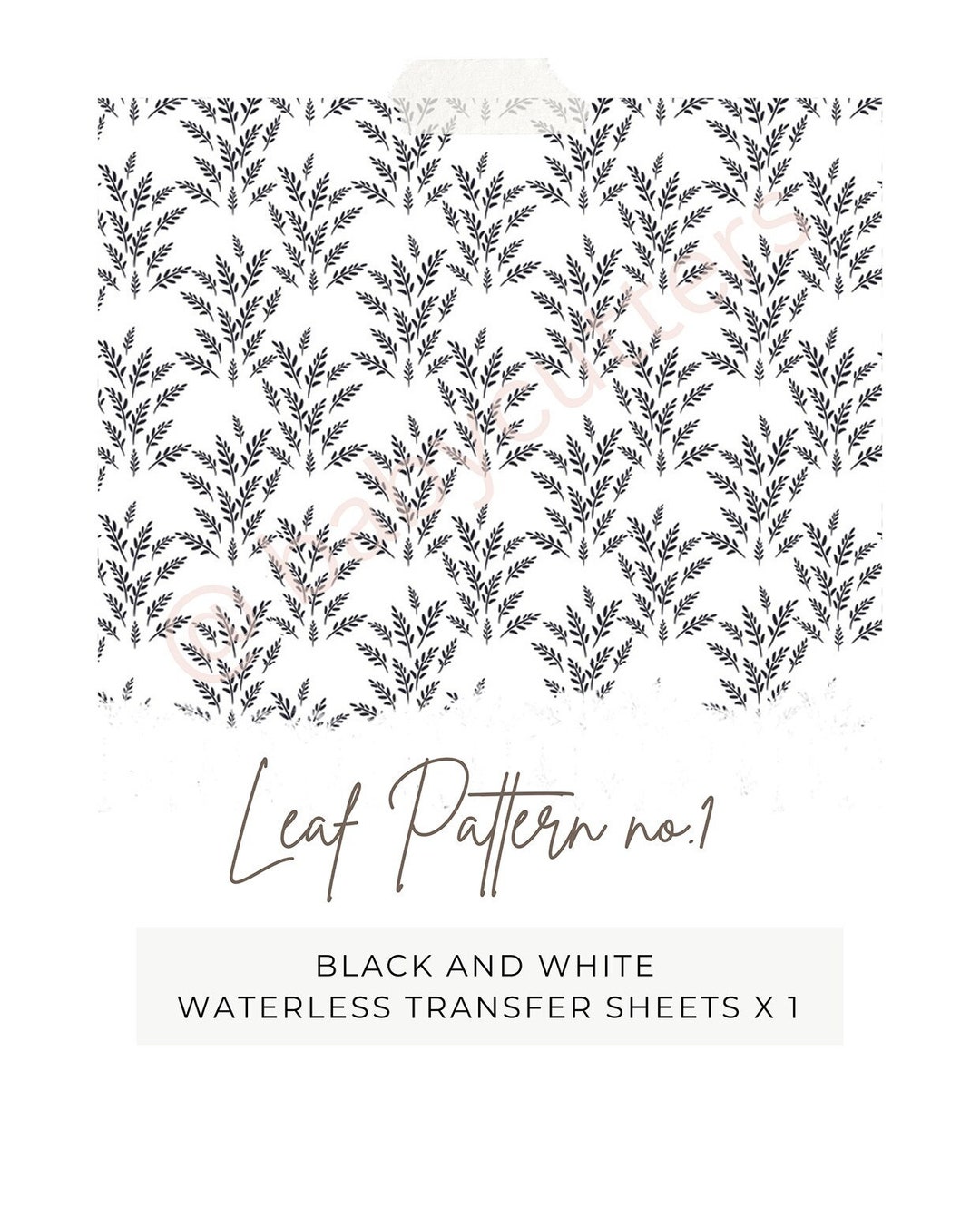 Leaf Pattern Image Transfer Paper: Polymer Clay Earring Making - Etsy