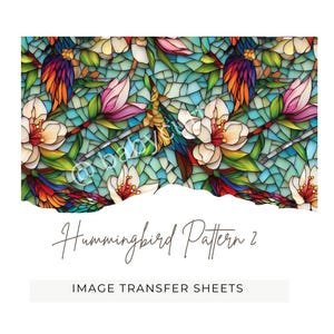 Kolibri Muster 2 - Transferpapier