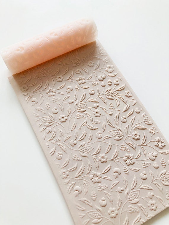 Clay Texture Roller, Weave - The Ceramic Shop