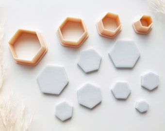 Hexagon Shape Polymer Clay Jewellery Cutter