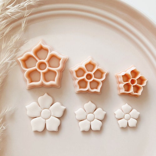Flower Polymer Clay Cutter I Texturio Cutters for Polymer Clay Etsy