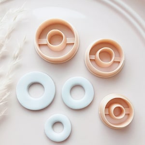 Donut KreisForm Fimo Schmuckausstecher - Polymer Clay Werkzeuge