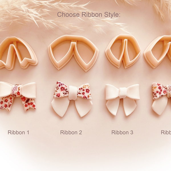 Bow & Ribbon Cutter - Choose Bow Style - Bow Dangle Polymer Clay Jewellery Cutter