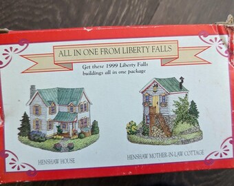 1999 Liberty Falls Henshaw House Mother-In-Law Cottage Miniature NIB