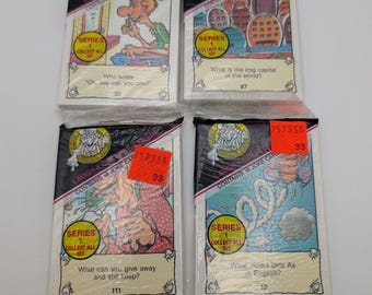 Jakes Jokes Vintage Collectable Trading Card Deck Series 1 Four (4) decks
