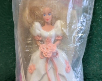 McDonald's Barbie Romantic Bride Happy Meal Toy Mattel Style Hair Vtg 1992 NIP