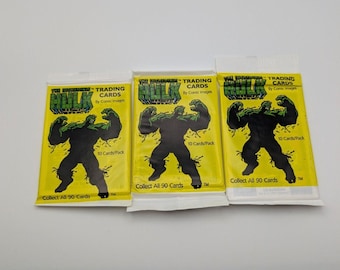 1991 Comic Images The Incredible Hulk Unopened Packs Three (3) Sealed Packs