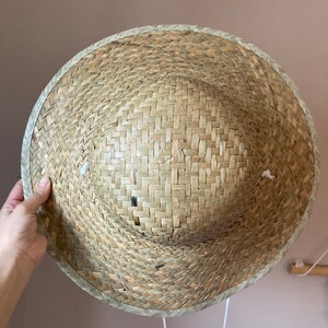 Sombrero de paja real para jardín: fresco, cómodo, ecológico / Regalo práctico y considerado