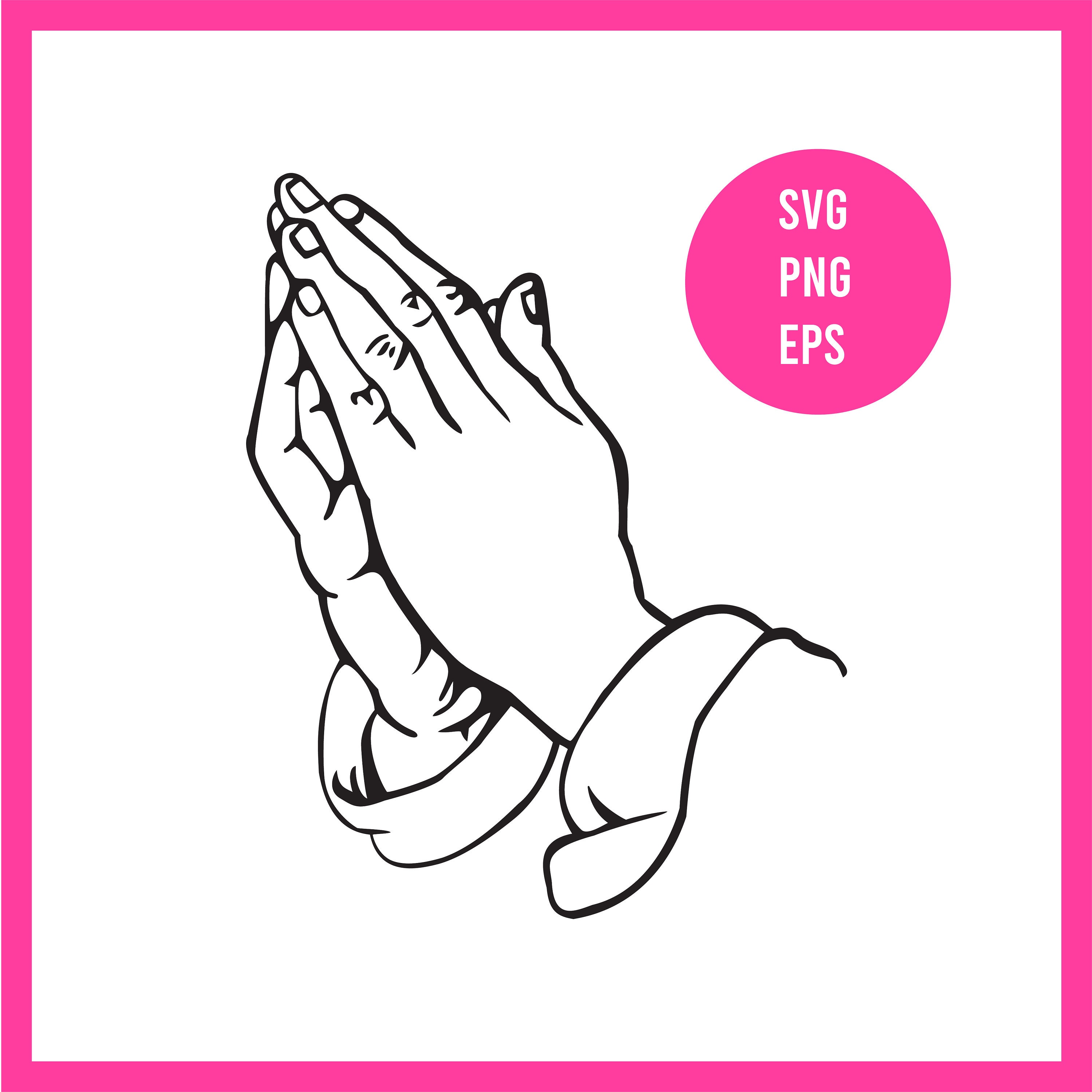 Betende Hand SVG Betende Hände PNG Betende Hände EPS Gebet | Etsy Schweiz