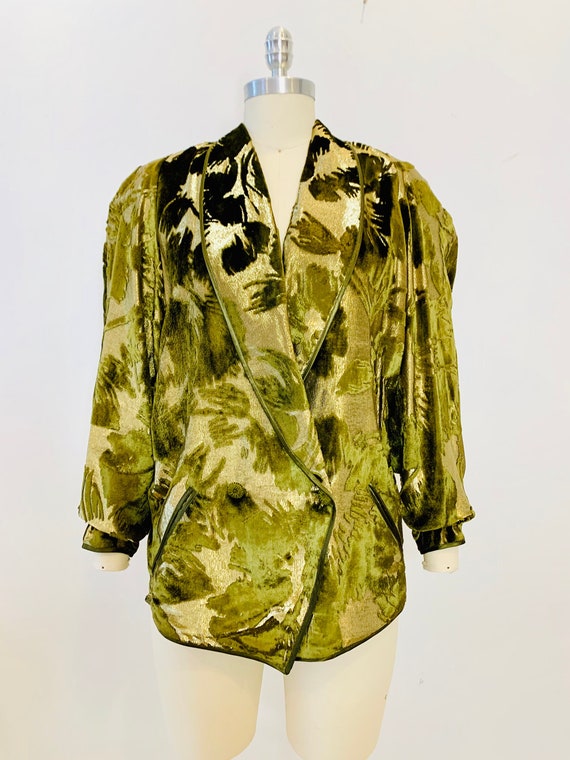 Janice Wainwright Gold Devore Jacket