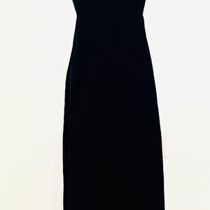 Vintage Black Velvet Dress image 4