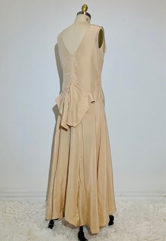 1930's Silk Moire Dress - image 4