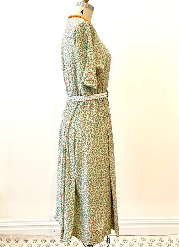 1940’s Silk Floral Dress - image 3