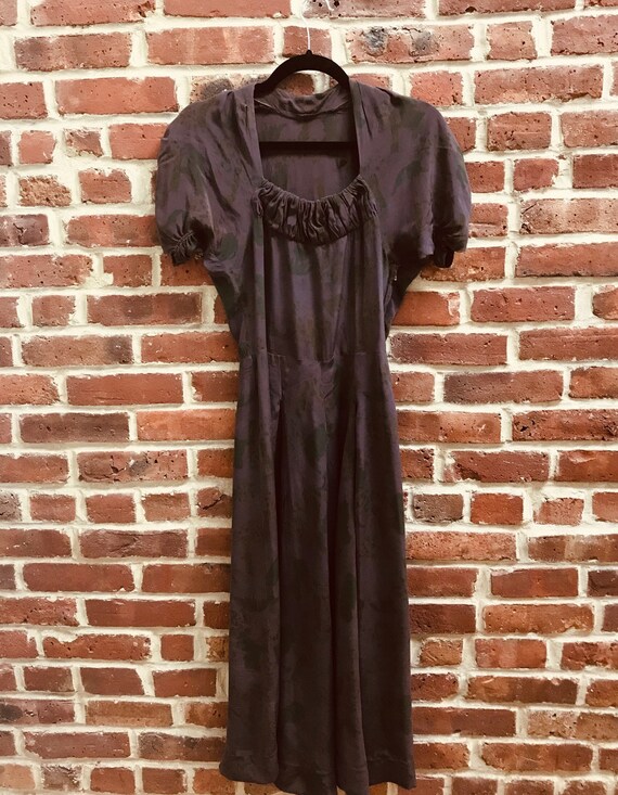 1930's Vintage Silk Dress - image 8