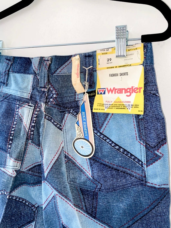 1970's Wranger Patchwork Shorts - image 4