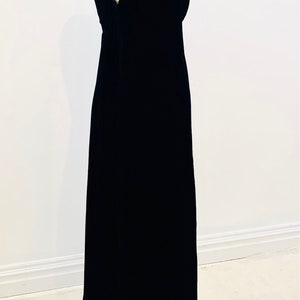 Vintage Black Velvet Dress image 7