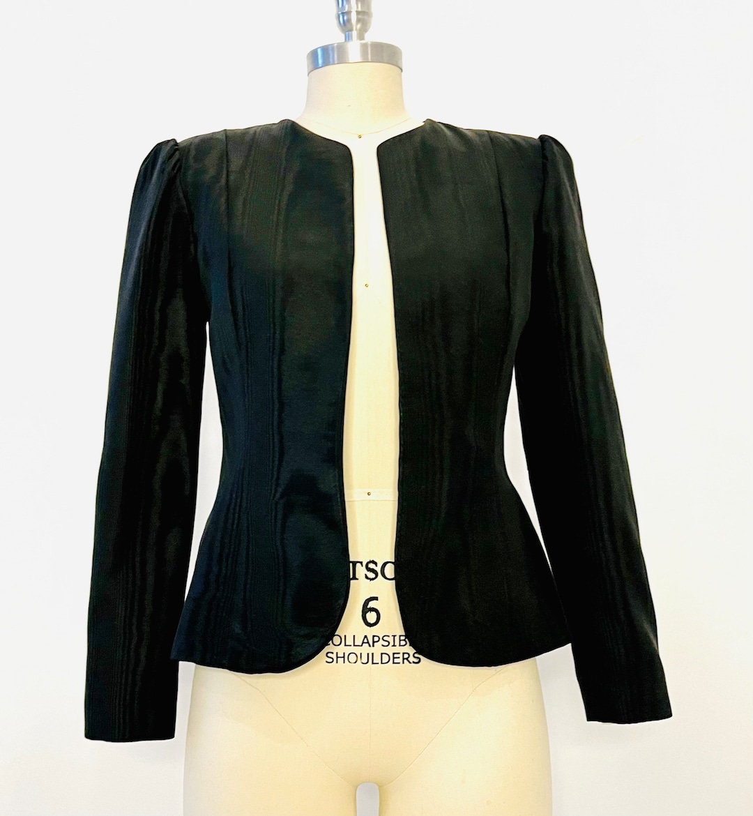 Helene Sidel Couture Moire Jacket - Etsy