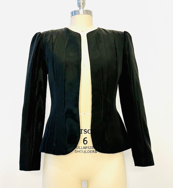 Helene Sidel Couture Moire Jacket - image 1