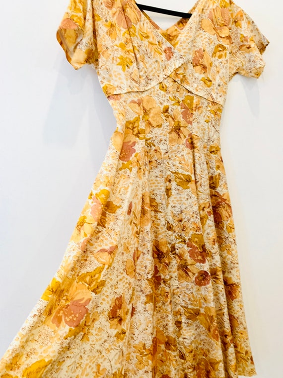 Vintage Novelty Print Dress - image 7