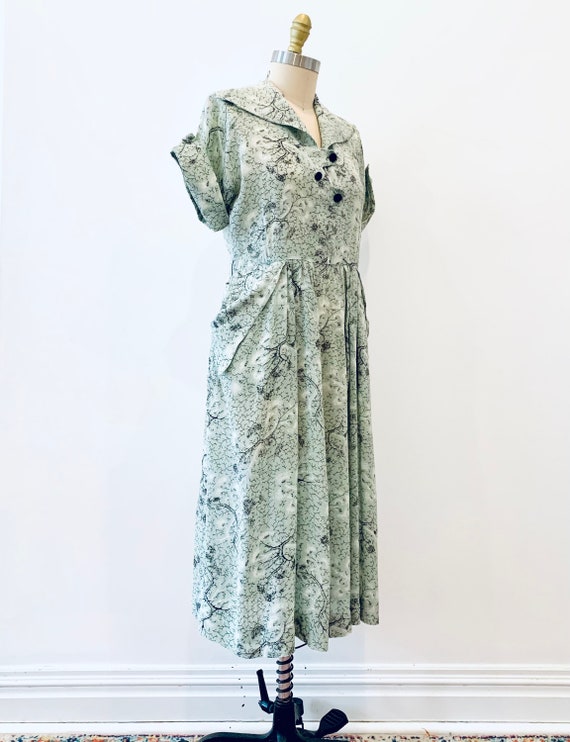 1940’s Novelty Print Dress - image 5
