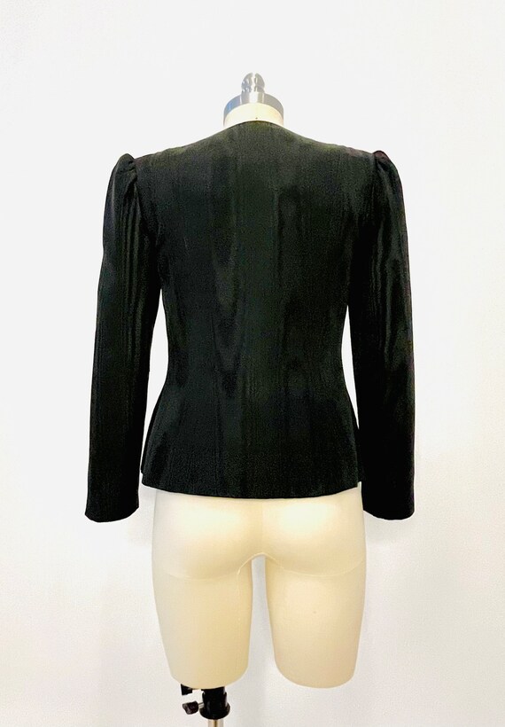Helene Sidel Couture Moire Jacket - Gem