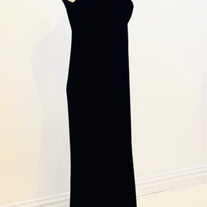 Vintage Black Velvet Dress image 5