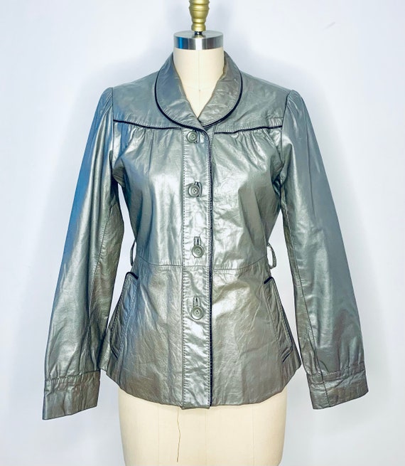 1980’s Grey Leather Jacket