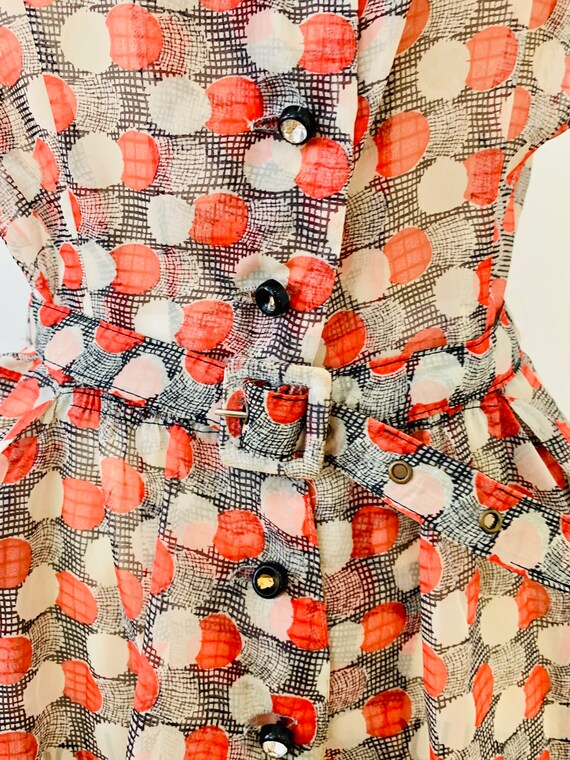 1940’s Dress with novelty print - image 9
