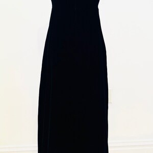 Vintage Black Velvet Dress image 9