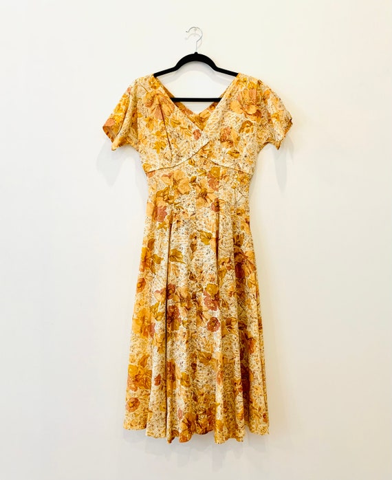 Vintage Novelty Print Dress