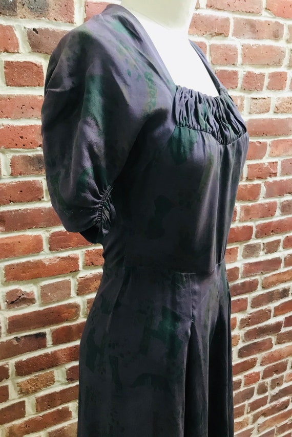 1930's Vintage Silk Dress - image 4