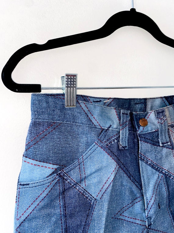 1970's Wranger Patchwork Shorts - image 2