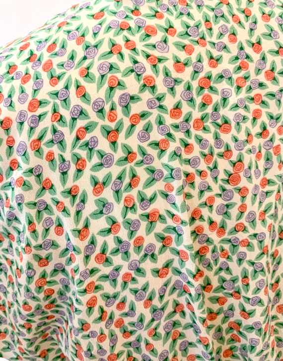 1940’s Silk Floral Dress - image 5