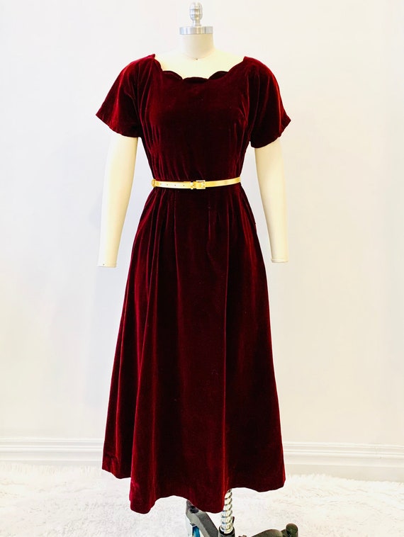 1940’s Velvet Dress