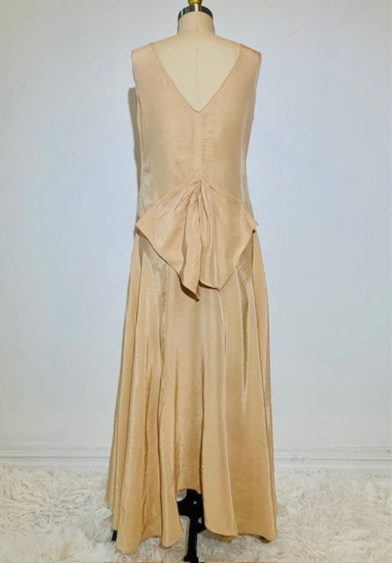 1930's Silk Moire Dress - image 6