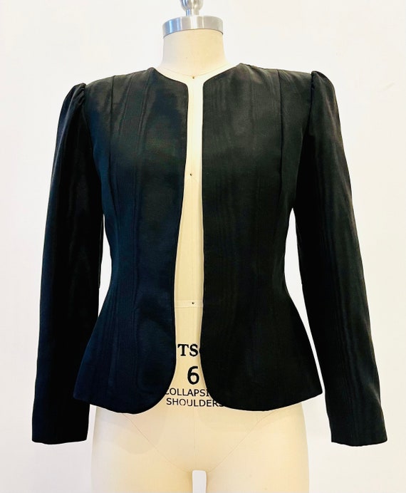 Helene Sidel Couture Moire Jacket - image 2