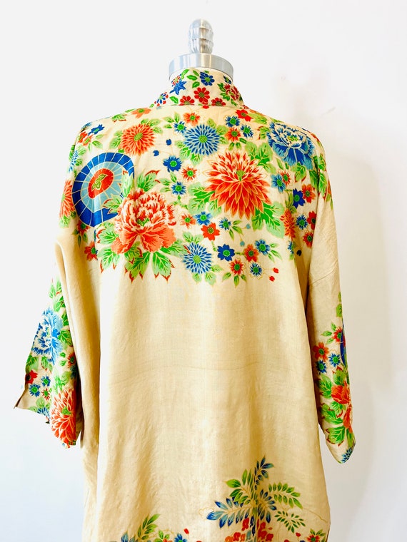 1920’s Pongee Silk Robe - image 4