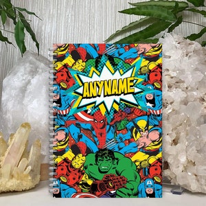 PERSONALIZED NOTEPAD for Kids Drawing Pad Custom Notepad Gift for Kids  Stationary Custom Stationary Back to School Gift Superhero Notepad 